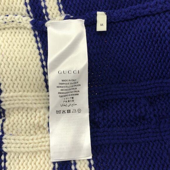 Gucci | WOOL Cardigan W Patche Wool Bijou Knit Cardigan | M | Multicolor | Men's - Picture 6 of 8